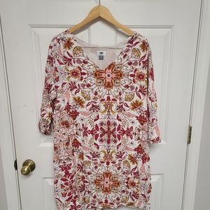 Old Navy Cream Bell Sleeve V-Neck Sundress